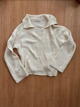 Pitaya V Cut Collared Sweater Photo 0