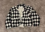 Checkered Sherpa Jacket Photo 0