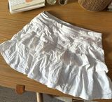 White Ruffle Tennis Skirt Photo 0