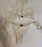 White Triangl Bikini Photo 0