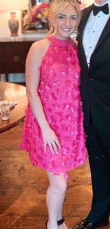 Short Pink Butterfly Dress Photo 0