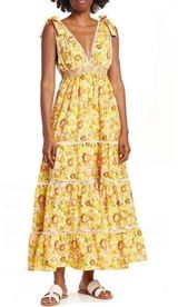 Maxi Dress Floral Tiered Size L NEW with Tag Photo 0