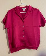 Rachel Zoe Barbie Pink Button Up Shirt Photo 0