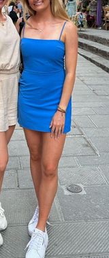 Blue Mini Dress Size 4 Photo 0