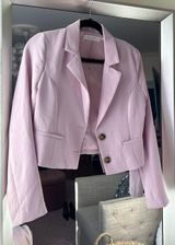 ASTR Pink Cropped Blazer Photo 0