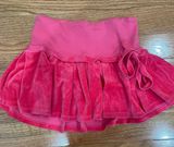 Juicy Couture pink velour mini skirt Photo 0