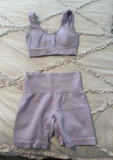GB Purple  Workout Set Ribbed  Photo 0