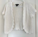 Style & Co White knitted Cardigan - Size L Photo 0