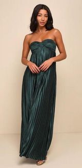whimsical beauty emerald green maxi dress Photo 0