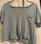 baby blue cropped tee Size M Photo 0