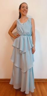 Cinderella Collections Etc. 👗  blue 3-tier dress Photo 0