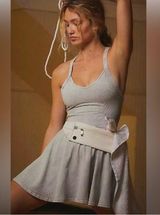 FP Movement Free People Good Karma Strappy Back Dress XS / Small Gray Active Photo 0