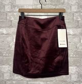 Scuba High Rise Mini Skirt Velvet NWT Size Medium (GARN) LW8AL9S Photo 0