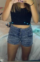 High Waisted Jean shorts Photo 0