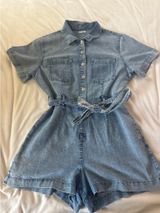 Blu Spero Denim Romper Photo 0