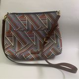 Fossil Multicolor Striped Crossbody Purse Shoulder Bag Photo 0