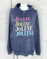 Lane Seven Jolene Graphic Print Hoodie Blue 2XL Plus Size Cotton Photo 0