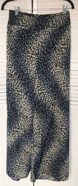 Bar III  Cheetah Print Grey Flowy Loose Pants Photo 0