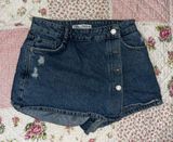 Zara Blue Denim Shorts Photo 0