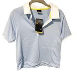 Nike Sphere Dry Womens M (8 - 10) Blue Short Sleeve Polo Golf Tennis NEW Photo 0