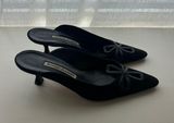 Suede Leather mule slides Size 38 Photo 0