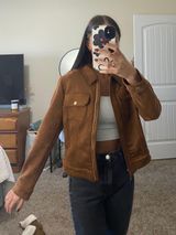 Tahari Faux Leather Jacket Photo 0