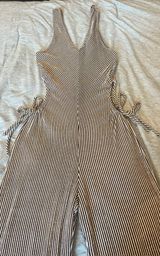 Caution to the Wind Striped Cut Out Jumpsuit  Photo 0