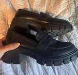Black Platform Loafers Size 6.5 Photo 0