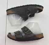 Birkenstock 38 US 7 Narrow Arizona Sandals Soft Footbed Mocha Suede Women's Photo 0