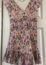 Mini Floral Ruffle Dress Photo 0