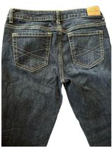 Aeropostale Women's Bayla Skinny Low Rise Dark Wash Denim Jeans Size 4 Short Photo 0