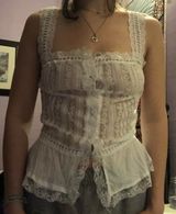 White Tank Top Lace Photo 0