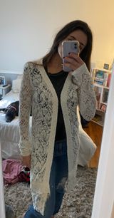 American Rag Long White Cardigan  Photo 0