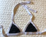 Black and White Bikini Top Size XS Photo 0