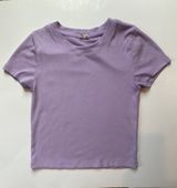 Aritzia SZ XS Wilfred free short sleeve ribbed copped T-shirt Photo 0