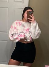 Free People Black Velvet Mini Skirt Photo 0