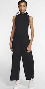 Nike Black Sleeveless Mock neck Jumpsuit Photo 0