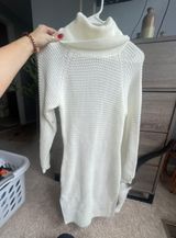 SheIn White Sweater Dress Photo 0