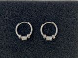 Fashion Cool Small Silver Hoop Earrings for Men Women,Unisex Earrings Photo 0
