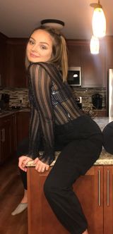 Forever 21 Glitter Mesh Top Photo 0