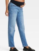 Isabel Maternity Over Belly 90's Straight Maternity Jeans -  by Ingrid & Isabel Photo 0