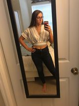 Papaya White Crop Top Photo 0