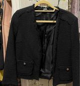 ZARA Black Tweed Blazer Photo 0