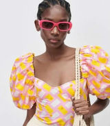 ZARA Puff Sleeve Bodysuit Photo 0