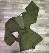 Princess Polly Silk Long Sleeve Romper Photo 0