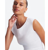 NEW Madewell Scoopneck Cap Sleeve Tee Top Cotton Stretch Jersey White Basics S Photo 0