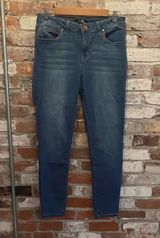 1822 Denim Blue Skinny Jeans Size 10 Photo 0