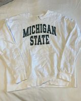 Michigan State Crewneck White Size M Photo 0