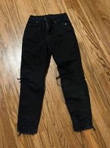 American Eagle Black Mom Jeans Photo 0