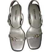 Sam & Libby  GRAY / SILVER HEELED SANDALS SIZE 6.5 Photo 0
